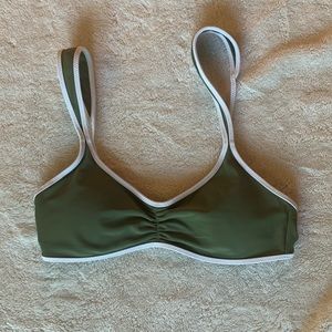 Aerie Olive Retro Bikini Top